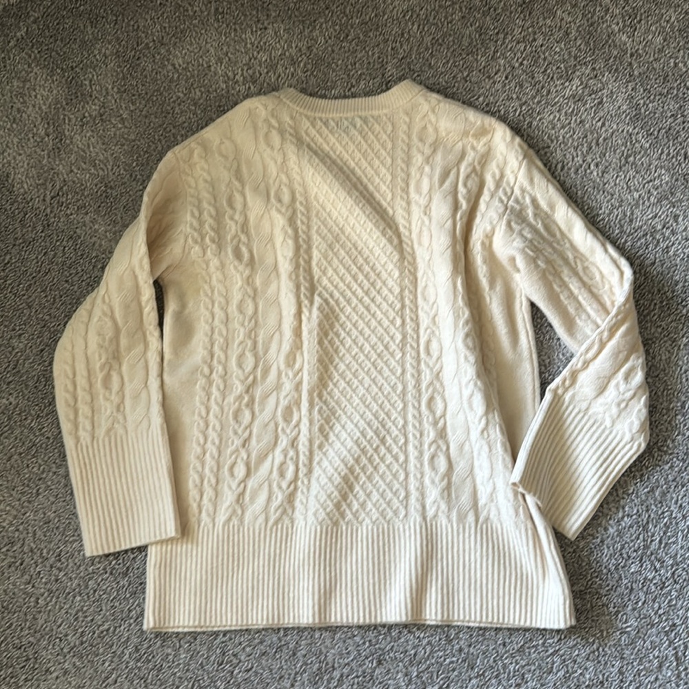 A NEW DAY - ivory cable knit sweater - Picture 5 of 5